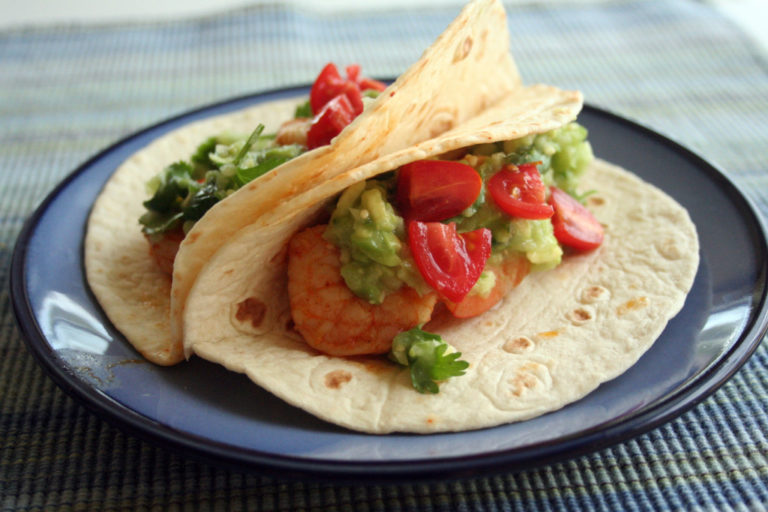 Chipotle Shrimp Tacos with Avocado Salsa Verde – Blog Home